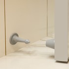 Дверной ограничитель LOCKLAND, прямой, h=97 мм, цвет серый - фото 9475761