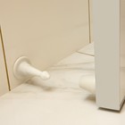 Дверной ограничитель LOCKLAND, прямой, h=97 мм, цвет рисовый - Фото 1