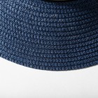Шляпа с бантиком MINAKU цвет темно-синий, р-р 56-58 - Фото 4