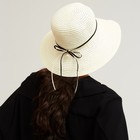 Шляпа с бантиком MINAKU цвет белый, р-р 56-58 - Фото 2