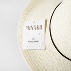 Шляпа с бантиком MINAKU цвет белый, р-р 56-58 - Фото 9