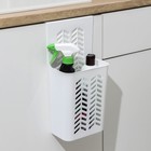 Корзина для хранения подвесная, 17×12×34 см, цвет белый - фото 21421130