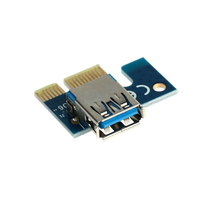 Переходник на видеокарту с USB3.0 на PCI-Ex 1x-16x, 164P-NO3, 4PIN, для майнинга - фото 51300400