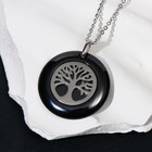 Кулон керамика «Дерево жизни» цвет чёрный в серебре - фото 11274066
