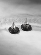 Пусеты керамика «Дерево жизни» цвет чёрный в золоте - Фото 3