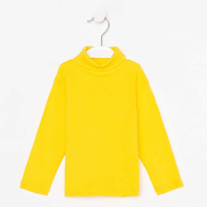 Водолазка детская, цвет жёлтый, рост 80-86 см - Фото 1