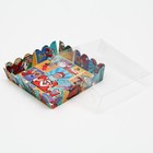 Коробочка для печенья "Pop-art новогодние супергерои", 12 х 12 х 3 см, 1 шт. - Фото 2