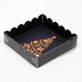 Коробочка для печенья "Ёлка желаний", 12 х 12 х 3 см, 1 шт.