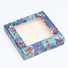 Коробка самосборная "Pop-art улётный новый год", 16 х 16 х 3 см, 1 шт. - фото 24313849