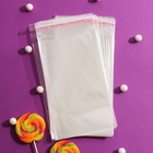 Пакет БОПП с клеевым клапаном, прозрачный для фасовки и упаковки, 12×20/4 см, 25 мкм - Фото 1