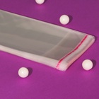 Пакет БОПП с клеевым клапаном, прозрачный для фасовки и упаковки, 8×24/4 см, 25 мкм - Фото 4