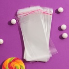 Пакет БОПП с клеевым клапаном, прозрачный для фасовки и упаковки, 6×10/4 см, 25 мкм - Фото 1