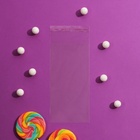 Пакет БОПП с клеевым клапаном, прозрачный для фасовки и упаковки, 8×16.5/3.5 см, 25 мкм - Фото 3