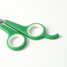 Ножницы-когтерезы с упором для пальца, отверстие 6 мм, зелёные с белым - Фото 4