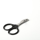 Ножницы-когтерезы с прорезиненными ручками, отверстие 6 мм, чёрные - Фото 2