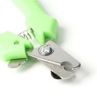 Когтерез боковой малый с прямыми ручками, отверстие 9 мм, зелёный - фото 6505598