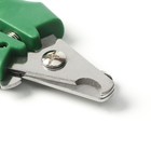 Когтерез боковой большой с прямыми ручками, отверстие 14 мм,  зеленый - Фото 3