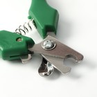 Когтерез боковой малый с фигурными ручками, отверстие 9 мм, зелёный - фото 6505629