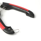 Когтерез боковой большой, закругленные нескользящие ручки, отверстие 13 мм,чёрный с красным - фото 43119573