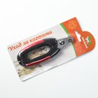 Когтерез боковой большой, закругленные нескользящие ручки, отверстие 13 мм,чёрный с красным - фото 43119575