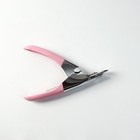 Когтерез-гильотина с прорезиненной ручкой, отверстие 7 мм, розовый - фото 6505712