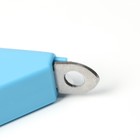 Когтерез-гильотина с нескользящей ручкой, корпус пластик, отверстие 9 мм, голубой с серым - фото 6505720