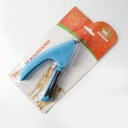 Когтерез-гильотина с нескользящей ручкой, корпус пластик, отверстие 9 мм, голубой с серым - фото 6505723