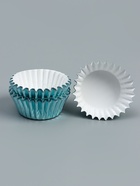 Форма для выпечки и упаковки конфет бумажная UPAK LAND, 3.5×2 см, одноразовая, голубая - Фото 2