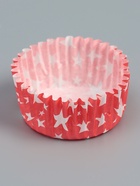 Форма для выпечки и упаковки конфет бумажная UPAK LAND «Звёзды», 3.5×2 см, одноразовая, красная - Фото 4