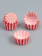 Форма для выпечки и упаковки конфет бумажная UPAK LAND «Калейдоскоп», 3.5×2 см, одноразовая, красная - Фото 4