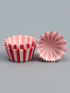 Форма для выпечки и упаковки конфет бумажная UPAK LAND «Калейдоскоп», 3.5×2 см, одноразовая, красная - Фото 2