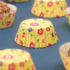 Форма для выпечки кексов бумажная UPAK LAND «Цветы», 3.5×2 см, одноразовая, жёлтая - Фото 6