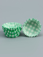 Форма для выпечки и упаковки конфет бумажная UPAK LAND «Клетка», 3.5×2 см, одноразовая, зелёная - Фото 3