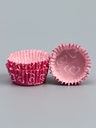 Форма для выпечки и упаковки конфет бумажная UPAK LAND «Сердца», 3.5×2 см, одноразовая, розовая - Фото 2