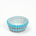 Форма для выпечки и упаковки конфет бумажная UPAK LAND «Сладость», 3.5×2 см, одноразовая, голубая - Фото 2