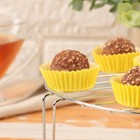 Форма для выпечки кексов бумажная UPAK LAND, 3.5×2 см, одноразовая, жёлтая - Фото 4