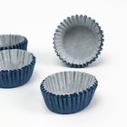 Форма для выпечки и упаковки конфет бумажная UPAK LAND, 3.5×2 см, одноразовая, синяя - Фото 5