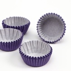 Форма для выпечки и упаковки конфет бумажная UPAK LAND, 3.5×2 см, одноразовая, фиолетовая - Фото 5