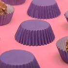 Форма для выпечки и упаковки конфет бумажная UPAK LAND, 3.5×2 см, одноразовая, фиолетовая - Фото 3