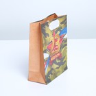 Пакет подарочный крафтовый, упаковка, «Красная звезда», 12 х 15 х 5,5 см - Фото 2