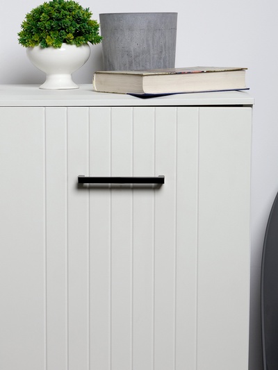 Ручка-скоба CAPPIO SQUARE2 RSC007, алюминий, м/о 128 мм, цвет черный