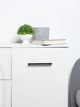 Ручка скоба CAPPIO, алюминий, м/о 160 мм, цвет черный