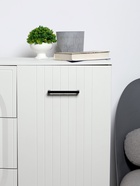 Ручка-скоба CAPPIO SQUARE RSC008, нержавеющая сталь, м/о 128 мм, цвет черный - Фото 2