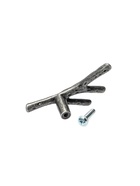 Ручка-кнопка мебельная CAPPIO «Ветка», старинное серебро - Фото 5