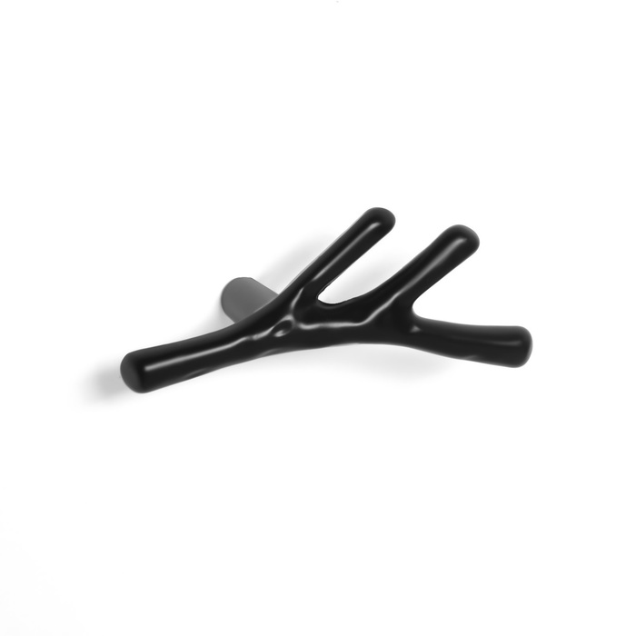 Ручка-кнопка CAPPIO «Ветка», цвет черный