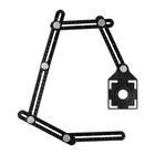 Складная линейка ТУНДРА, для позиционирования отверстий при сверлении, 6 углов, 25-45-60 - Фото 5