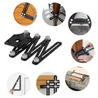 Складная линейка ТУНДРА, для позиционирования отверстий при сверлении, 6 углов, 25-45-60 - Фото 18