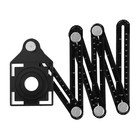 Складная линейка ТУНДРА, для позиционирования отверстий при сверлении, 6 углов, 25-45-60 - Фото 12