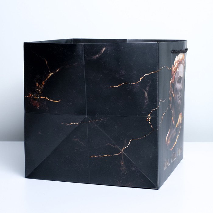 Пакет подарочный квадратный, упаковка, «Цезарь», 30 х 30 х 30 см - фото 1891175752