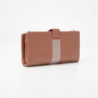 Кошелёк женский на кнопке, цвет розовый - фото 45923100